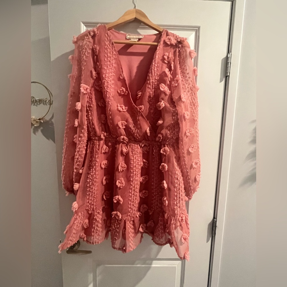 Blush colored dress size L